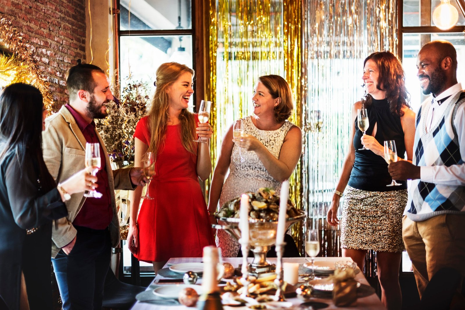 Guests celebrating a private event at Carlos & Carlos Restaurant